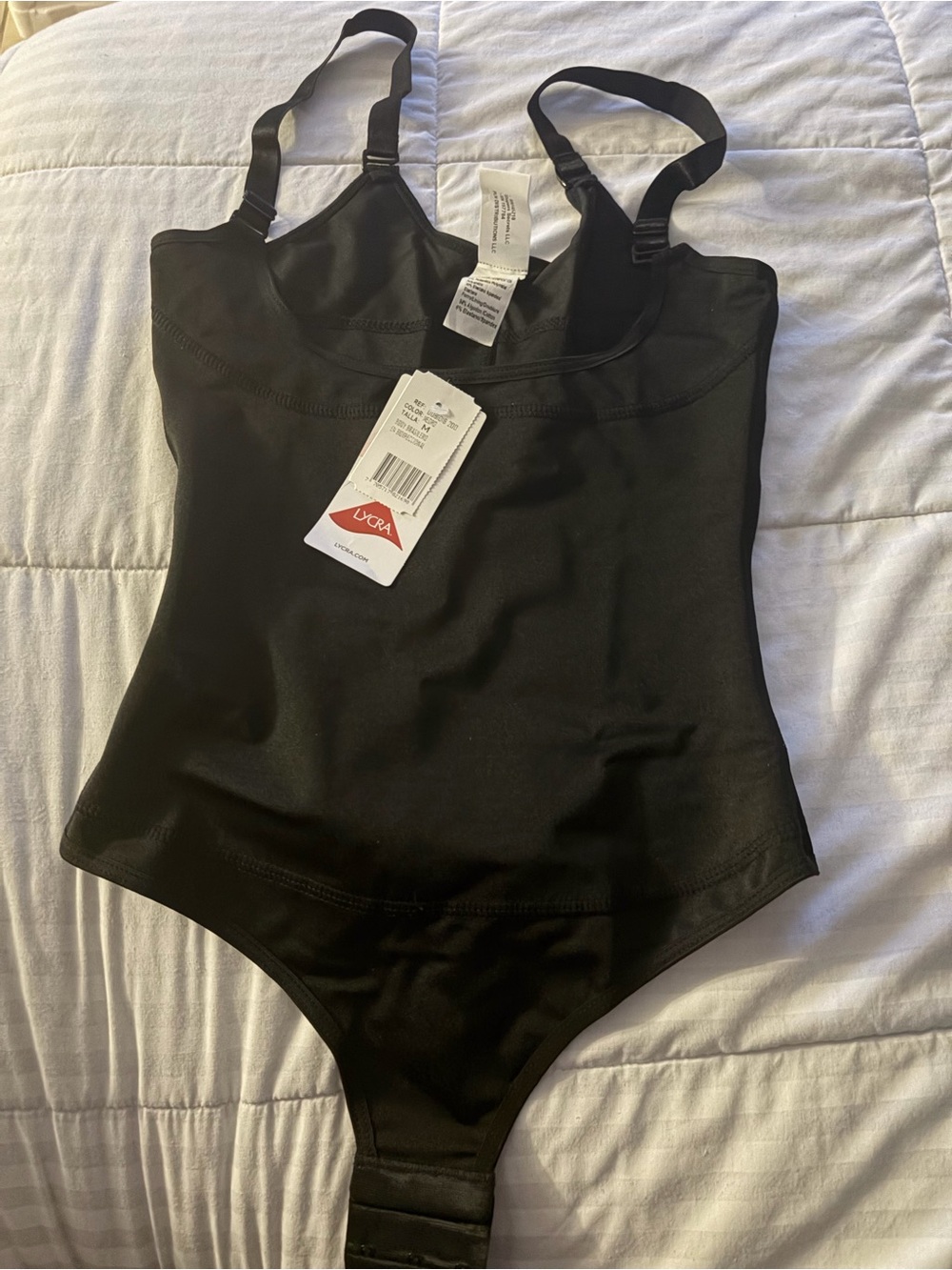 Black Shaping Bodysuit with Adjustable Straps